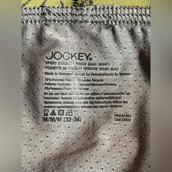 4 Jockey Breathable Mesh Mens Medium Quad Short Brief 11” Inseam Stability Pouch - Picture 8 of 12